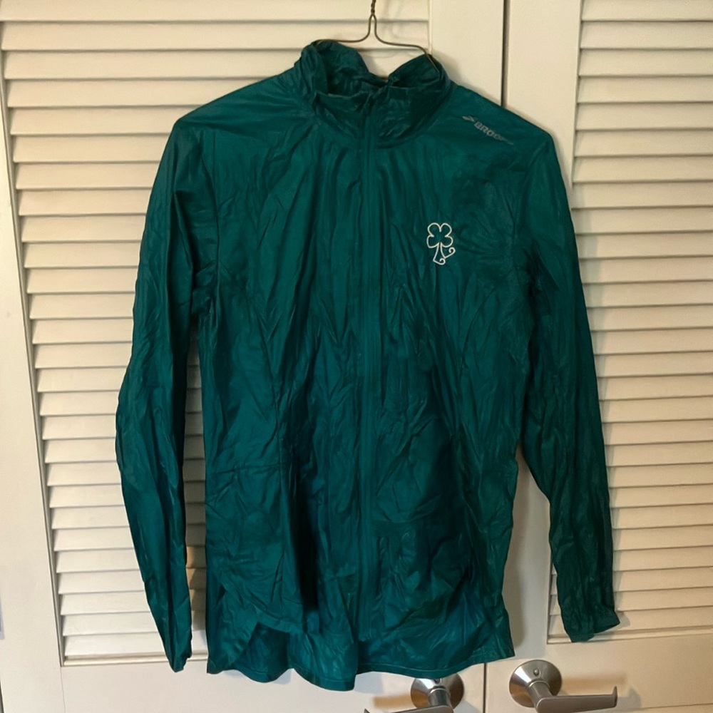 Brooks Green Windbreaker Jacket